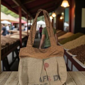 Chic Tan and Brown Tote Bag
